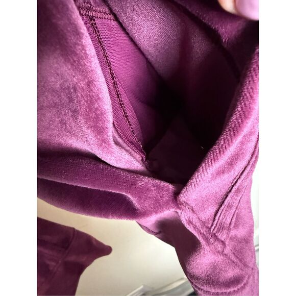 Ivivva By Lululemon Set To Go Velour Hoodie Pullover Magenta Girls 14 - Picture 4 of 4